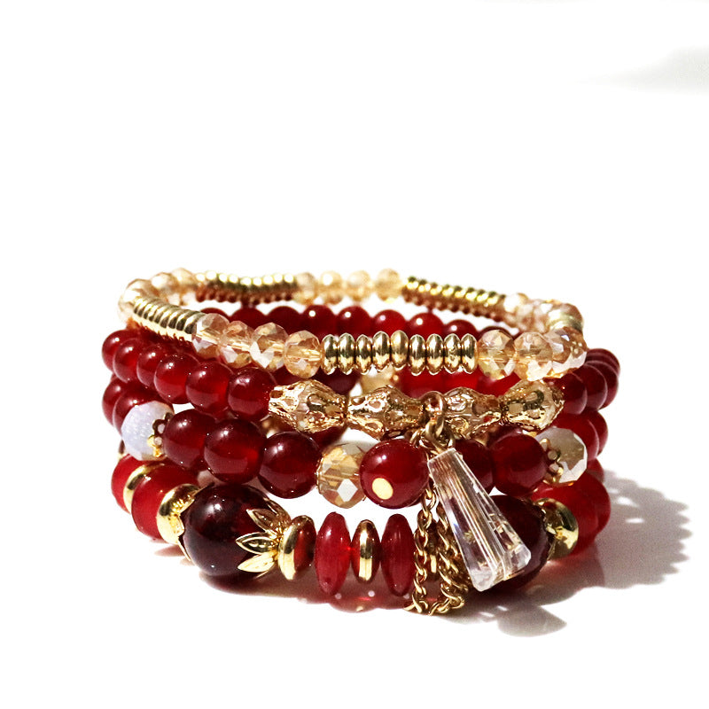 Wholesale Bohemian Crystal Glass Beads Bracelet